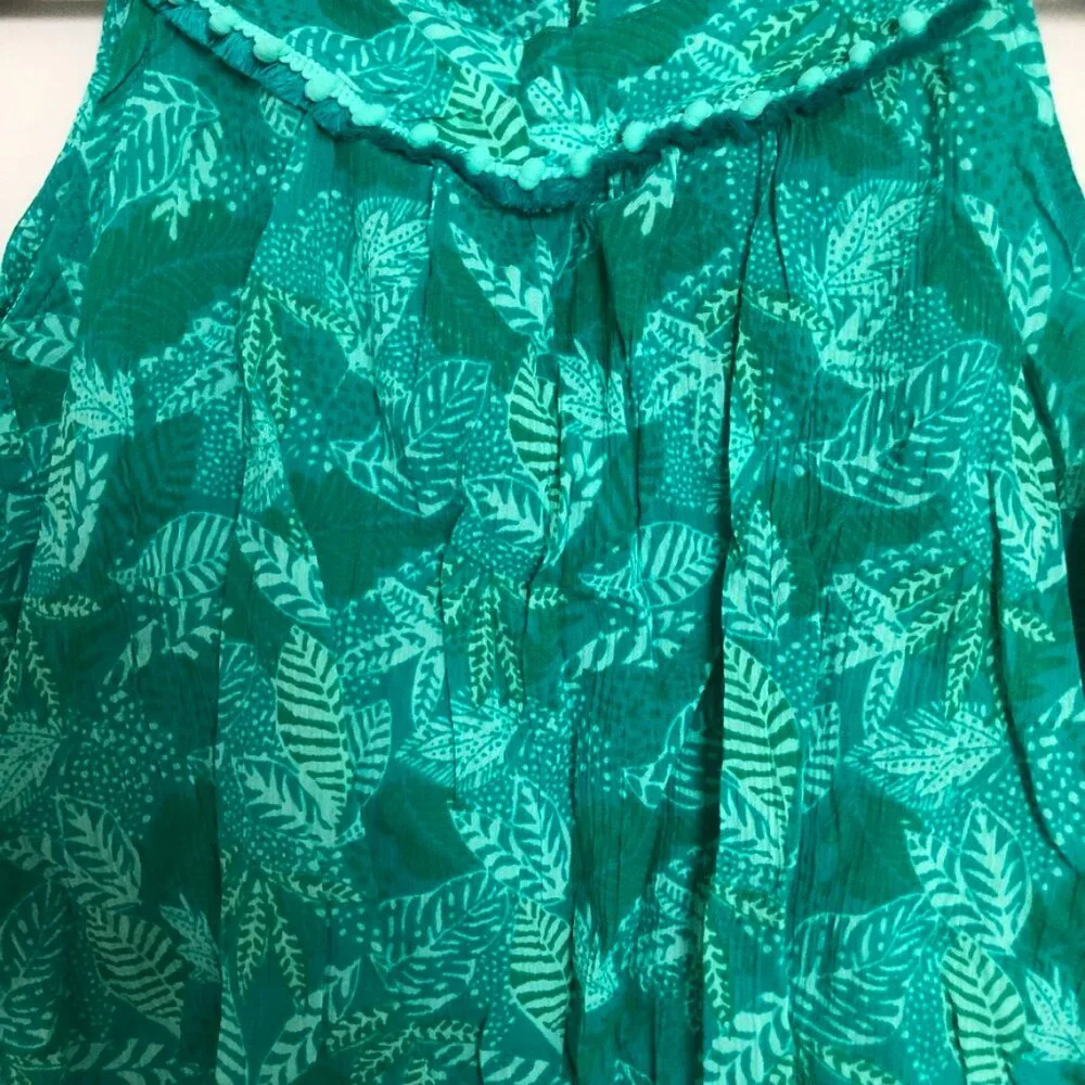 Cherokee Girls Leaf Print Sleeveless Top NWT Size L (10–12)